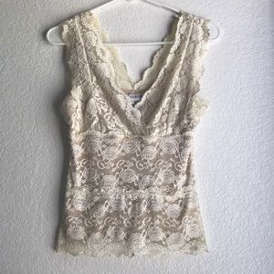 Lacey tank top